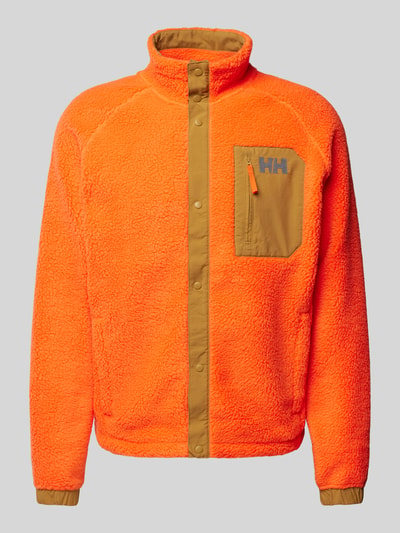 Helly Hansen Fleecejacke mit Label-Stitching Modell 'Panorama Pile Snap' Orange 2