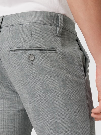 Only & Sons Slim tapered stoffen broek met steekzakken, model 'MARK' Lichtgrijs gemêleerd - 3