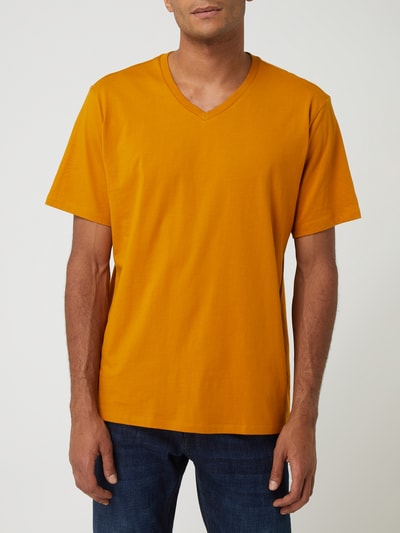 Schiesser T-Shirt aus Baumwolle Gelb 4