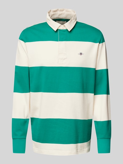 Gant Sweatshirt mit Polokragen Modell 'RUGGER' Dunkelgruen 2