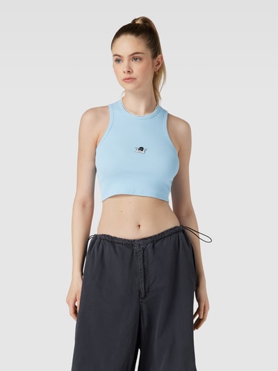 REVIEW Tanktop in Ripp-Optik Sky Melange 4