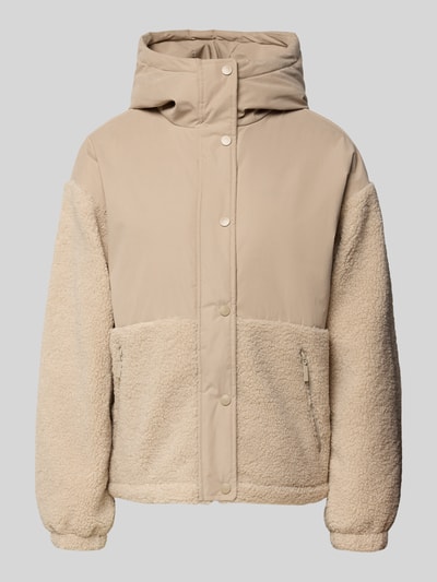 Mazine Regular Fit Jacke mit Kunstfellbesatz Modell 'Blocking' Beige 2