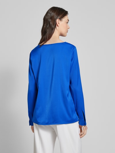 comma Blouse met tuniekkraag Koningsblauw - 5