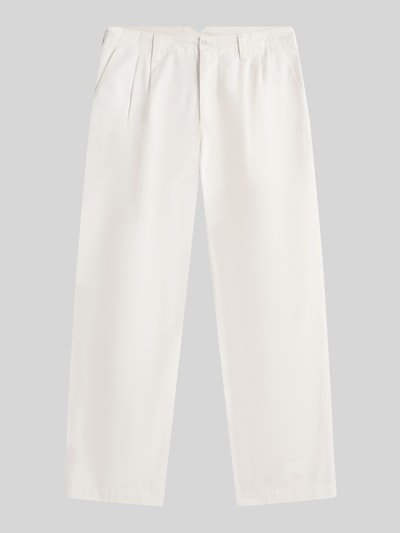 Produktfoto, Loose Fit Hose mit Bundfalten von Tommy Hilfiger, efekt: jednolity kolor, krój loose fit, zakładka w pasie, zapięcie na guzik, wpuszczane kieszenie, kieszeń z patką, materiał: czysta bawełna
