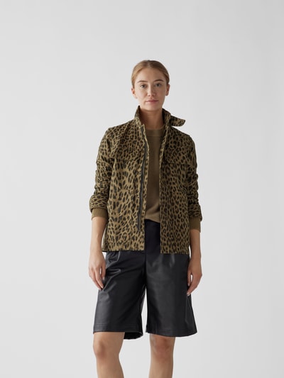 Zadig & Voltaire Jacke mit Animal-Print Oliv 4