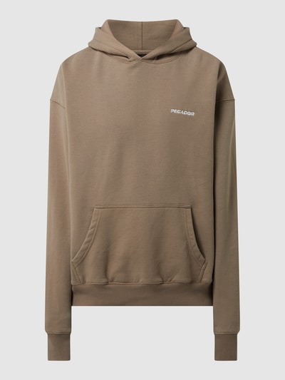 Pegador Oversized Hoodie mit Label-Patch Mud 2
