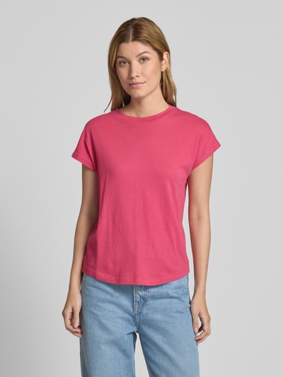 Marc O'Polo Regular Fit T-Shirt aus reiner Baumwolle Pink 4