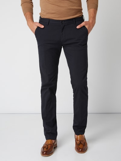 BOSS Slim fit chino met stretch Marineblauw - 3