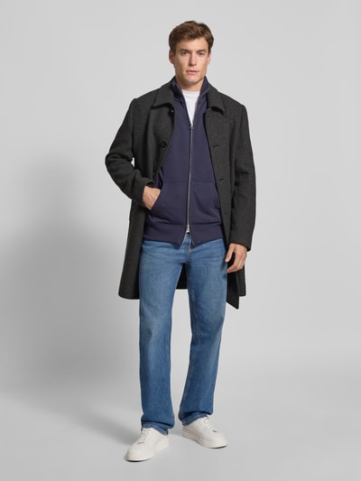 SELECTED HOMME Regular fit lange jas van wolmix, model 'ARCHIVE' Donkergrijs - 1