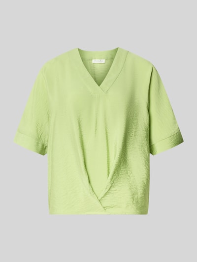 Christian Berg Woman Blusenshirt mit V-Ausschnitt Grass 1