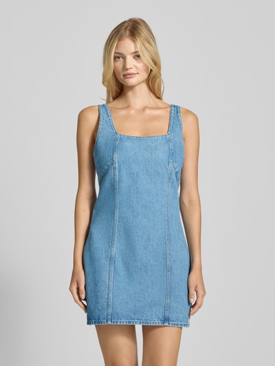 Calvin Klein Jeans Sukienka jeansowa z okrągłym dekoltem Niebieski 4