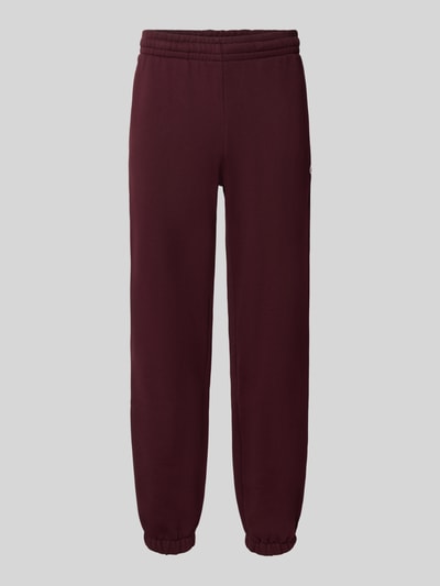 Productfoto, regular fit sweathose uit katoenmix van Lacoste, donkerrood, rechte pijpen, effen, Heren sweathose van Lacoste