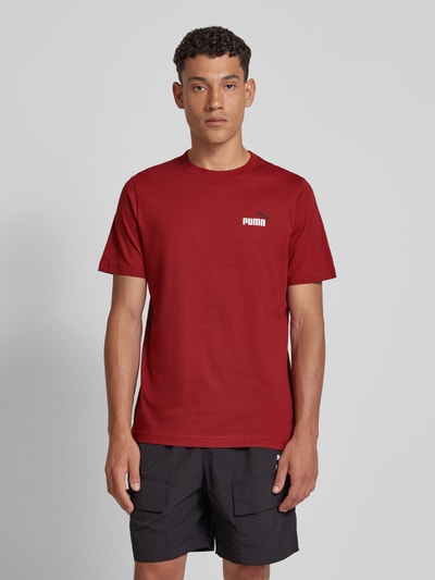 PUMA PERFORMANCE T-shirt met labelprint Rood - 4