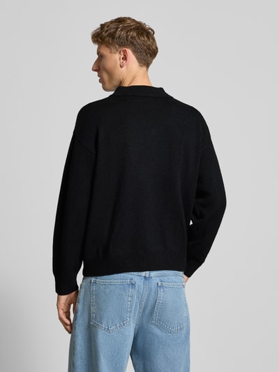 ANOTHER COTTON LAB Strickpullover mit Label-Details Black 5