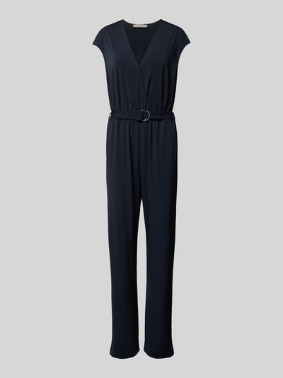 Christian Berg Woman Selection Jumpsuit met riem Marineblauw - 2