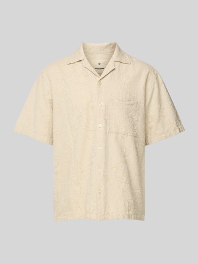 JACK & JONES Premium Freizeithemd mit Knopfleiste Modell 'AARON' Offwhite 2