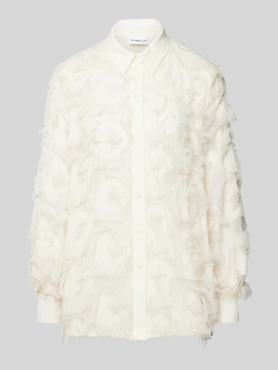 Marella Blouse met platte kraag, model 'DOUGLAS' Offwhite - 2