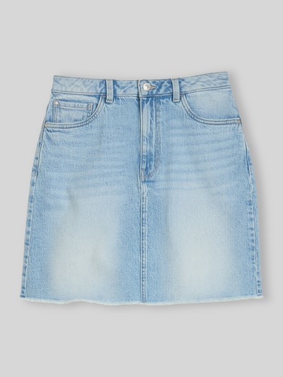 Tom Tailor Denim Mini Jeansrock mit offenem Saum Jeansblau 2