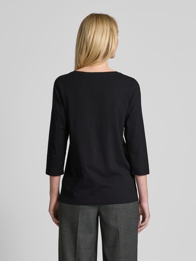 s.Oliver RED LABEL Regular Fit 3/4-Shirt aus Baumwoll-Mix-Jersey mit V-Ausschnitt Black 5