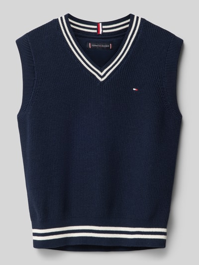 Tommy Hilfiger Teens Pullunder mit Label-Stitching Marine 1