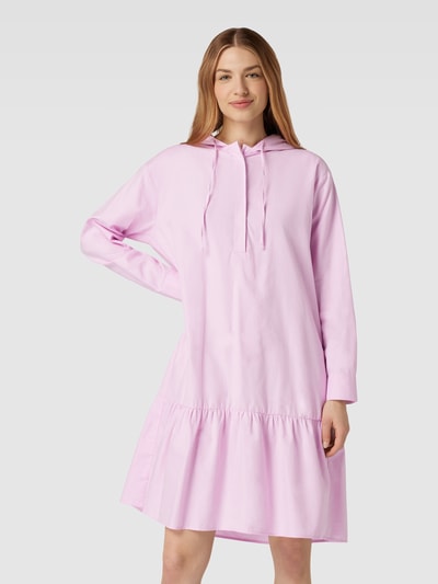 Smith and Soul Knielange jurk met capuchon Roze - 4