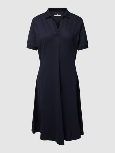 Tommy Hilfiger Knielange polojurk met streepmotief Donkerblauw - 2