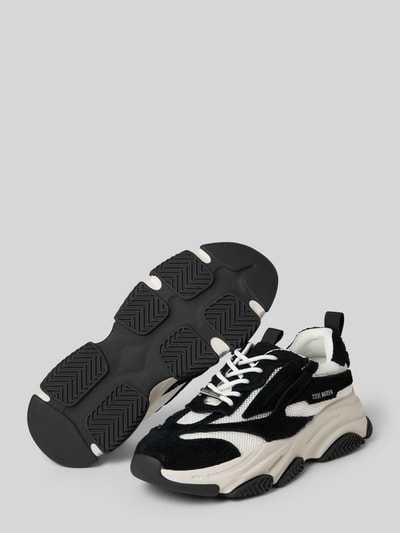 Steve Madden Sneaker aus Leder-Textil-Mix Modell 'Possess-H2' Black 4