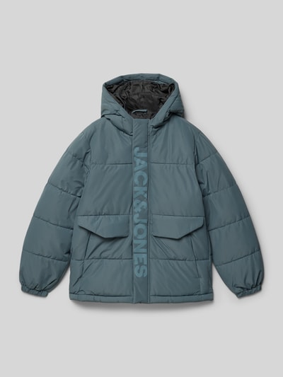 Jack & Jones Gewatteerd jack met capuchon Rookblauw - 1