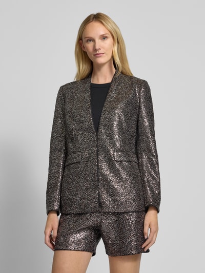 comma Blazer mit Paillettenbesatz Silber 4