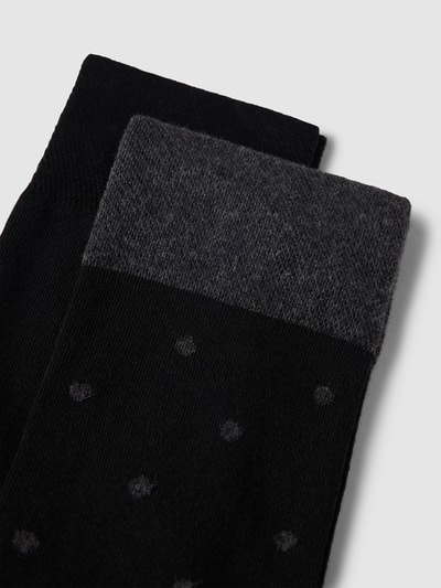 Christian Berg Men Socken mit Label-Detail im 2er-Pack Anthrazit 2