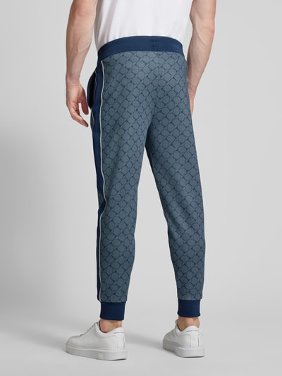 JOOP! Collection Sweatpants met contraststrepen, model 'Taylan' Marineblauw - 5