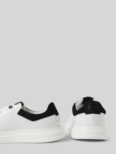 Balr. Sneakers van leer met labelprint, model 'Game Day' Wit - 2