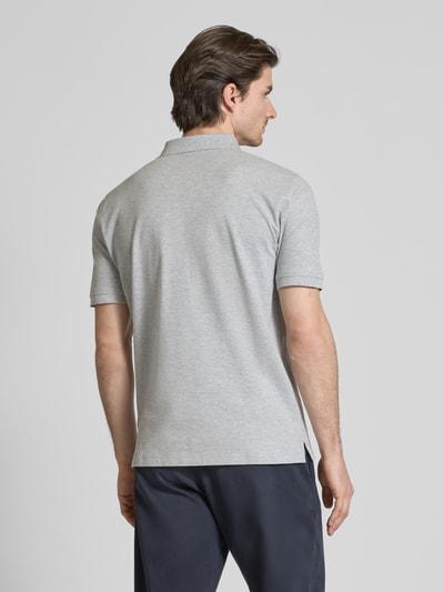 Gant Regular Fit Poloshirt mit Label-Stitching Mittelgrau Melange 5