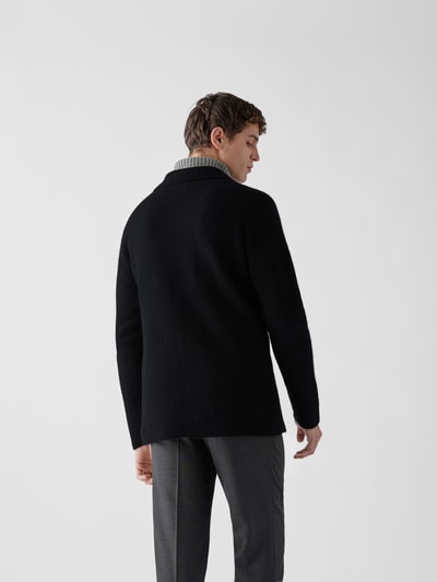 Roberto Collina Strickjacke mit Reverskragen Schwarz 5
