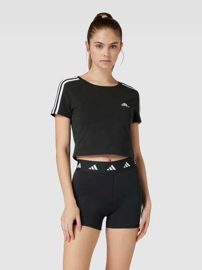 ADIDAS SPORTSWEAR Cropped T-Shirt mit Label-Stitching Modell 'BABY' Black 4