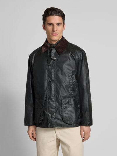 Barbour Jacke mit Pattentaschen Modell 'BEDALE' Dunkelgruen 4