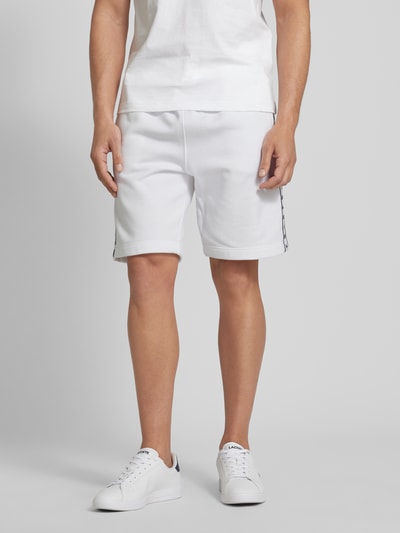 Lacoste Korte regular fit sweatshorts met labelpatch Wit - 4