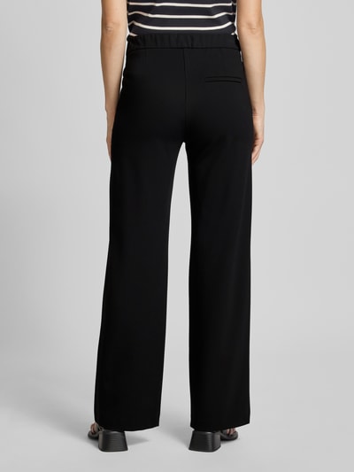 MAC Straight fit stoffen broek met elastische band, model 'Chiara' Zwart - 5