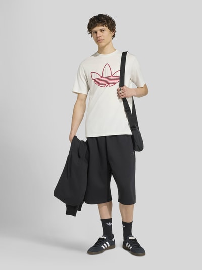 adidas Originals Regular Fit T-Shirts aus reiner Baumwolle mit Logo-Stitching Weiss 1