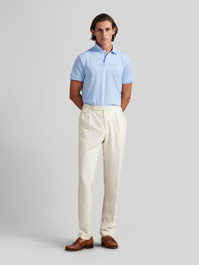 Polo Ralph Lauren Slim Fit Poloshirt aus reiner Baumwolle Hellblau 1