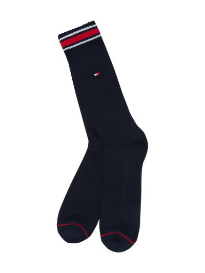 Tommy Hilfiger Socken mit Logo-Stitching im 2er-Pack Marine 1