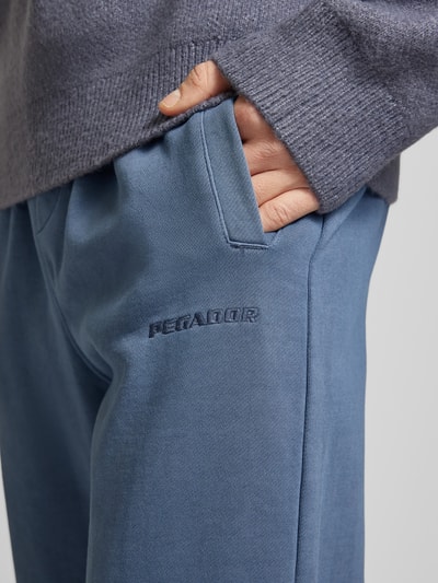 Pegador Wide Leg Sweatpants mit Label-Stitching Hellblau 3