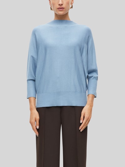 s.Oliver BLACK LABEL relaxed fit pullover met vleermuismouwen Bleu - 3