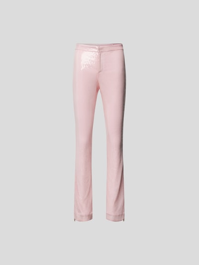 ROTATE Bootcut Hose mit Allover-Paillettenbesat Rosa 2