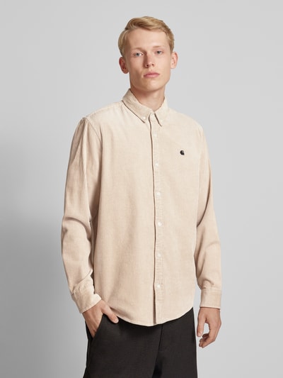 Carhartt Work In Progress Regular fit vrijetijdsoverhemd met button-downkraag, model 'MADISON' Beige - 4