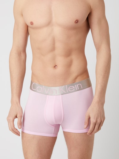 Calvin Klein Underwear Obcisłe bokserki z dodatkiem streczu w zestawie 3 szt.  Różowawy 3