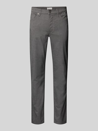 Brax Stoffen broek met viscose in 5-pocketmodel, model 'Cadiz' Zilver - 2