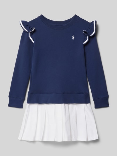 Polo Ralph Lauren Kids Sweatkleid aus reiner Baumwolle Marine 1