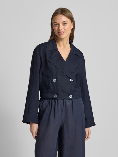 Marella Regular Fit Blazer aus Leinen Modell 'FLAVIO' Marine 4