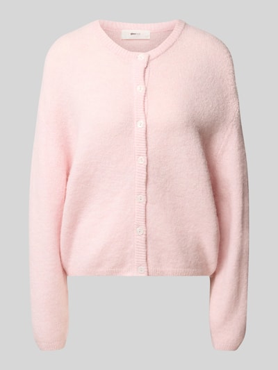 Gina Tricot Oversized Strickjacke mit Knopfleiste Rosa 2